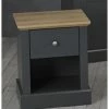 House Of Bling Furniture Boutique Bedside Cabinets Plymouth Bedside Drawers Lamp Table Grey