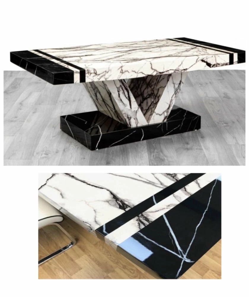 House Of Bling Furniture Boutique Sonia Marble Affect Coffee Table 3 House Of Bling Furniture Boutique Sonia Marble Affect Coffee Table