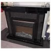 House Of Bling Furniture Boutique Fire Places Black Tiered Crushed Diamond Fireplace