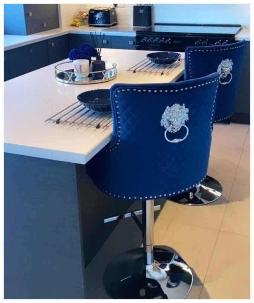 House Of Bling Furniture Boutique Lion Knock Barstool In Royal Blue 3 House Of Bling Furniture Boutique Lion Knock Barstool In Royal Blue