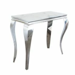 House Of Bling Furniture Boutique Cambridge Console Table Cream Marble