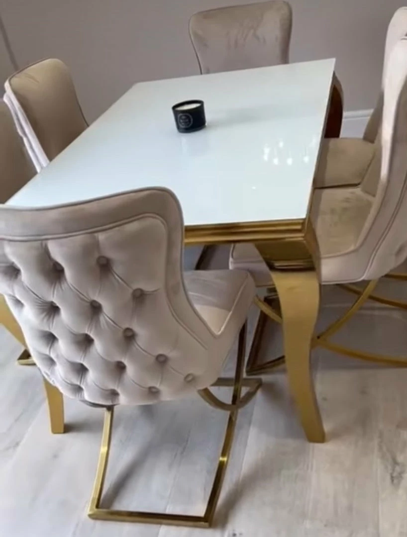House Of Bling Furniture Dining Tables And Chairs Sets Cambridge Glass Table With Our Marbella Chairs 5 House Of Bling Furniture Dining Tables And Chairs Sets Cambridge Glass Table With Our Marbella Chairs