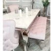 House Of Bling Furniture Boutique Cambridge Dining Bench In Pink Velvet Benches