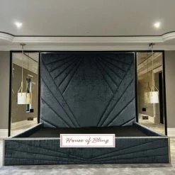 House Of Bling Furniture Boutique Luxury Diamond Bed Complete With Mirrors Luxury Beds