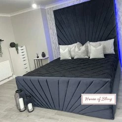 House Of Bling Furniture Boutique Lux Peacock Bed