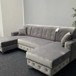 House Of Bling Furniture Boutique The Henley Large U Shape Sofa Bed In Velvet Corner Sofas 14 House Of Bling Furniture Boutique The Henley Large U Shape Sofa Bed In Velvet Corner Sofas