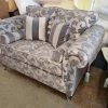 House Of Bling Furniture Boutique Royal Windsor Sofa In Floral Grey