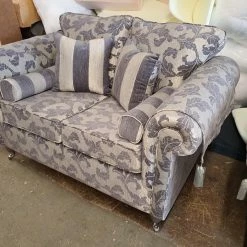 House Of Bling Furniture Boutique Royal Windsor Sofa In Floral Grey