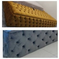 House Of Bling Furniture Boutique Ottoman Boxes Fully Upholstered Blanket Boxes