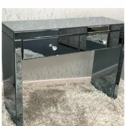 House Of Bling Furniture Boutique Smoked Mirror Dressing Table