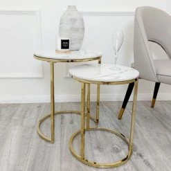 House Of Bling Furniture Boutique Side Tables Marble Nest Tables