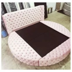 House Of Bling Furniture Boutique Lacey Round Bed ( Fits Standard Uk Mattress Sizes) Beds