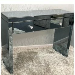 House Of Bling Furniture Boutique Smoked Mirror Dressing Table
