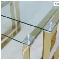 House Of Bling Furniture Boutique Gold Lara 3 Nest Tables Side Tables