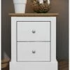 House Of Bling Furniture Boutique Bedside Cabinets Plymouth Bedside Drawers White
