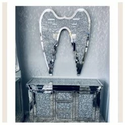 House Of Bling Furniture Boutique Large Crushed Diamond Wings Crushed Diamond Range