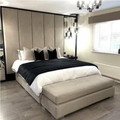 House Of Bling Furniture Boutique Luxury Charlie Bed Complete With Mirrors Luxury Beds