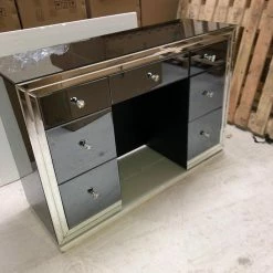 House Of Bling Furniture Boutique Atlanta Smoked Grey Dressing Table Dressing Tables