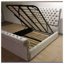 House Of Bling Furniture Boutique Classic Sleigh Scroll 54 Or 48 Inches High Bed