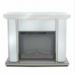 House Of Bling Furniture Boutique White Atlanta Fire Place