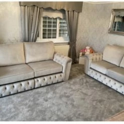 House Of Bling Furniture Boutique Sofas Louis 3 Plus 2 Sofa Set