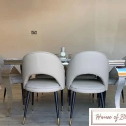 House Of Bling Furniture Boutique Cambridge Marble Table With Chairs