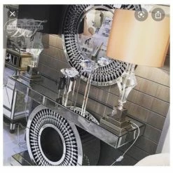 House Of Bling Furniture Boutique Mirrors Teardrop Circled Mirror