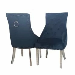 House Of Bling Furniture Boutique Dining Chairs Lara Knock Chair In Black Velvet 7 House Of Bling Furniture Boutique Dining Chairs Lara Knock Chair In Black Velvet