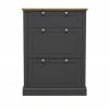House Of Bling Furniture Boutique Drawers Plymouth Shoe Cabinet In Grey