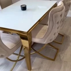 House Of Bling Furniture Dining Tables And Chairs Sets Cambridge Glass Table With Our Marbella Chairs