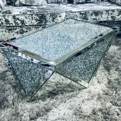 House Of Bling Furniture Boutique V Crushed Coffee Table Coffee Tables