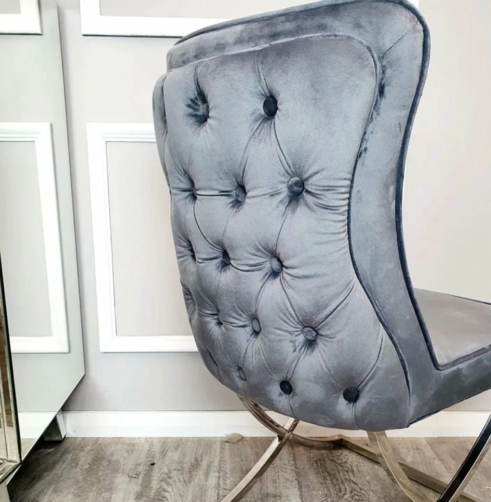 House Of Bling Furniture Boutique Dining Chairs Marbella Chair Grey 4 House Of Bling Furniture Boutique Dining Chairs Marbella Chair Grey
