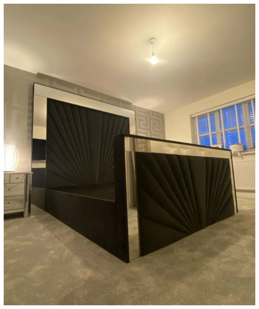 House Of Bling Furniture Boutique Grand Peacock Mirrored Bed 3 House Of Bling Furniture Boutique Grand Peacock Mirrored Bed