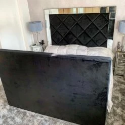 House Of Bling Furniture Boutique Mirrored Cheshire TV Bed Luxury Beds
