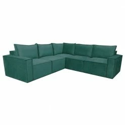 House Of Bling Furniture Boutique Forest Green Rochester Corner Sofa Corner Sofas