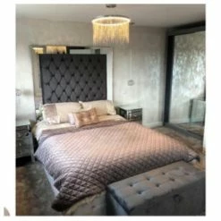 House Of Bling Furniture Boutique Ashley Jane Mirrored Headboard Beds