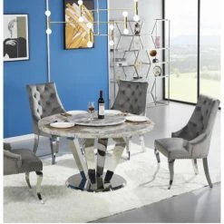 House Of Bling Furniture Boutique Ariana Marble Table Only