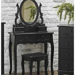 House Of Bling Furniture Boutique Antionette Dressing Table In White