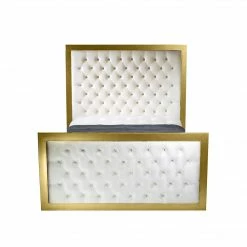 House Of Bling Furniture Boutique Beds Grand Tara Luxury Metal Trim Bed
