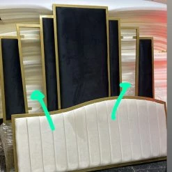 House Of Bling Furniture Boutique Monte Carlo Luxury Metal Trim Bed