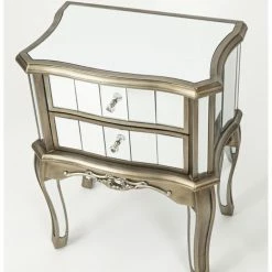 House Of Bling Furniture Boutique Anna French Antique Champagne Bedside Drawers