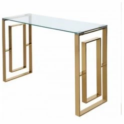 House Of Bling Furniture Boutique Lara Gold Apex Style Console Table Console Tables