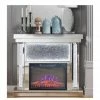 House Of Bling Furniture Boutique Fire Places Mirrored Tiered Crushed Diamond Fireplace