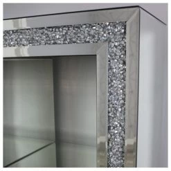 House Of Bling Furniture Boutique Cabinets 3 Tier Shelving Unit Crushed Diamond