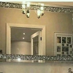 House Of Bling Furniture Boutique Mirrors Crushed Diamond Large Mirror