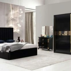 House Of Bling Furniture Beds Rome Bedroom Set