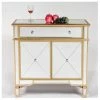 House Of Bling Furniture Boutique Valencia Gold Small Sideboard Cabinet