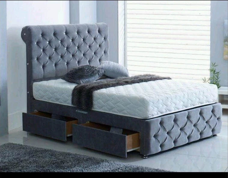 House Of Bling Furniture Boutique Beds Louis Sleigh Divan 3 House Of Bling Furniture Boutique Beds Louis Sleigh Divan