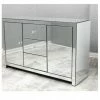 House Of Bling Furniture Boutique Large Clear Plain Mirrored Sideboard Cabinet