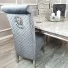 House Of Bling Furniture Boutique Elsie Dining Chair Grey Velvet Dining Chairs 2 House Of Bling Furniture Boutique Elsie Dining Chair Grey Velvet Dining Chairs